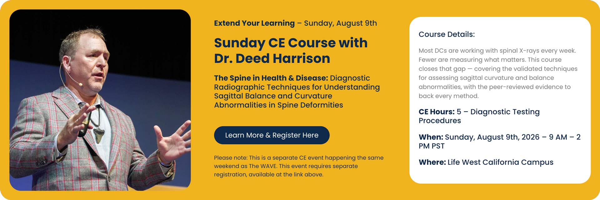 Deed Harrison, DC Seminar August 9, 2026
